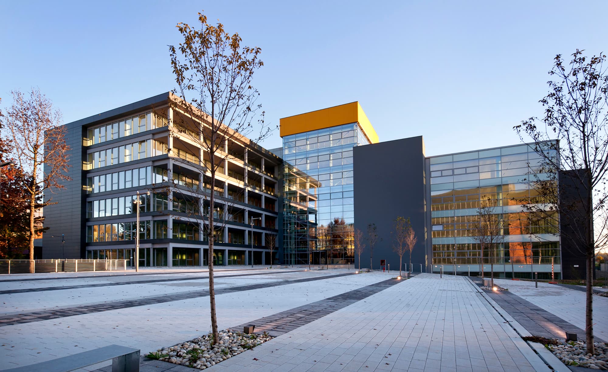 The image shows the exterior of a building for the company Jones Lang LaSalle who we recently completed a branding and brochure design project