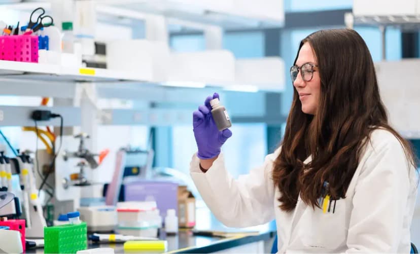 Woman working in a lab