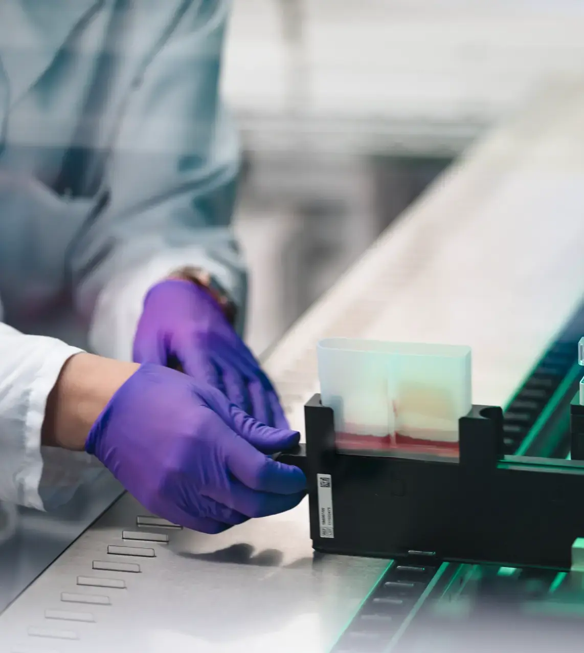 Person working in a lab