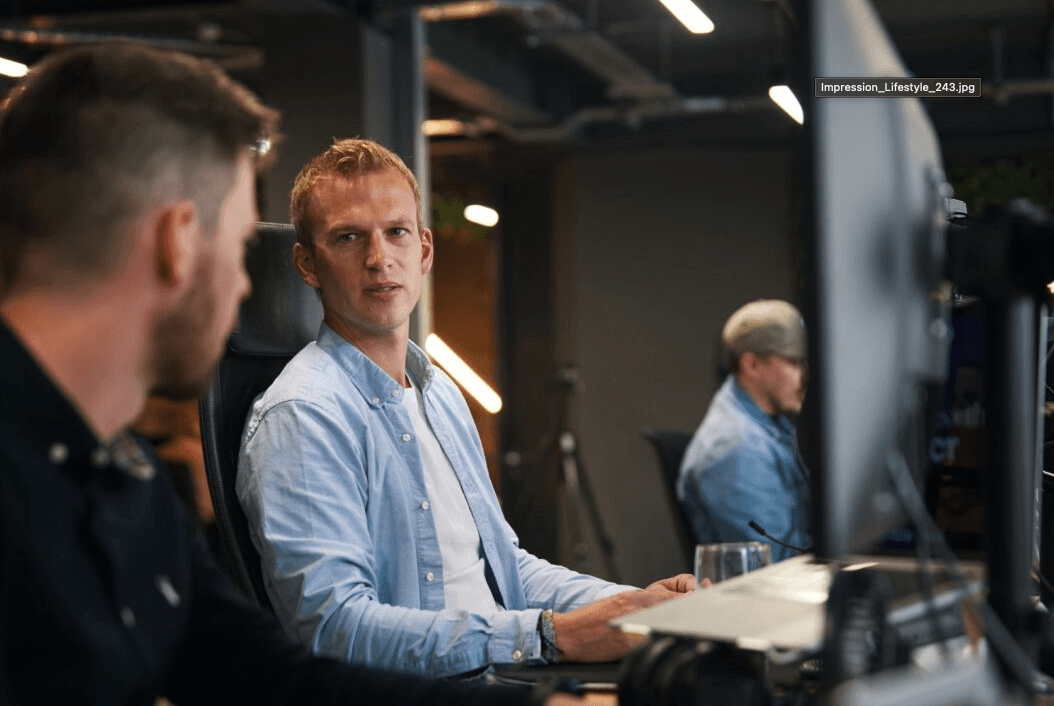 Man talking to another man