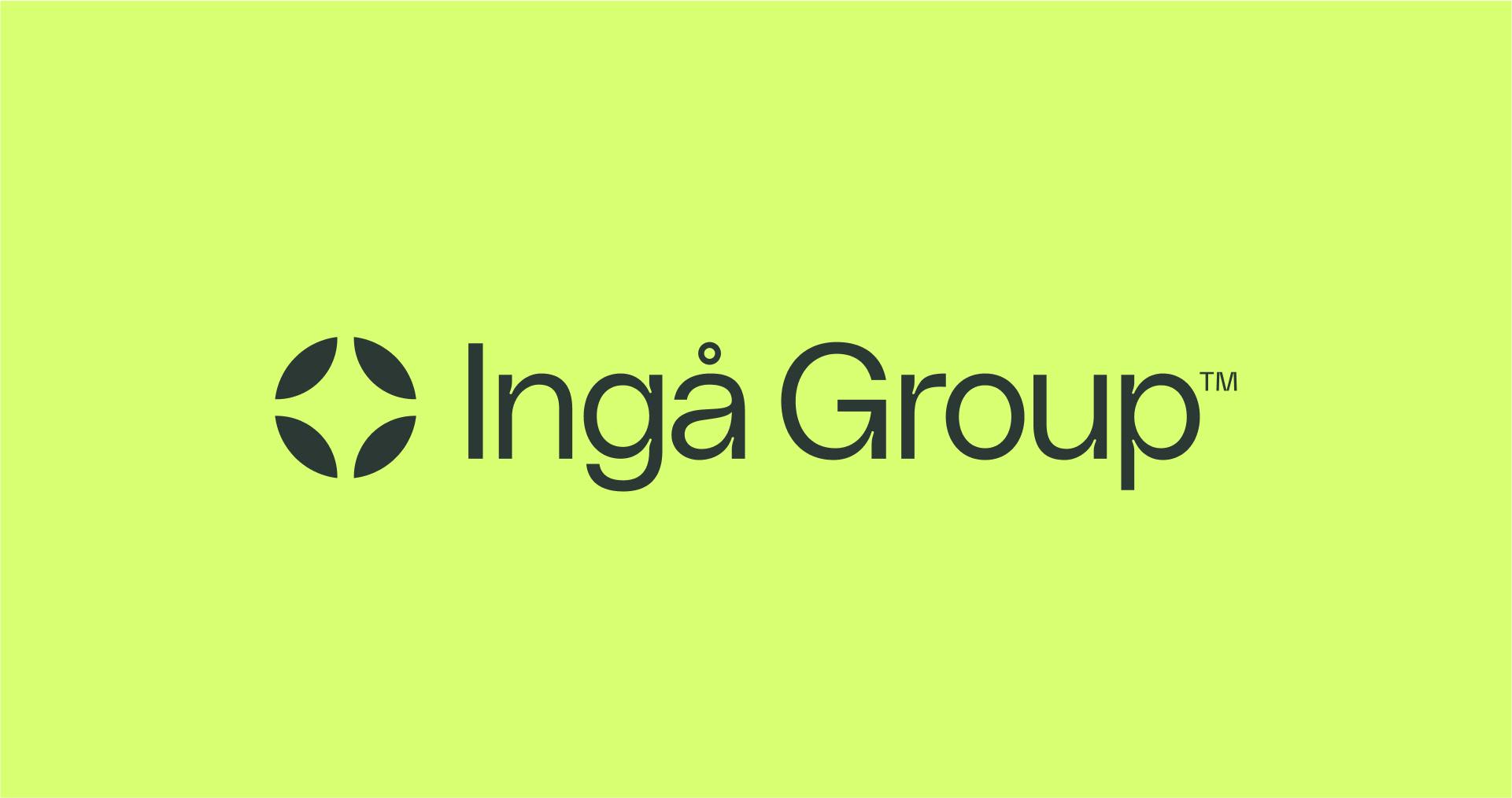 Inga Group logo on yellow